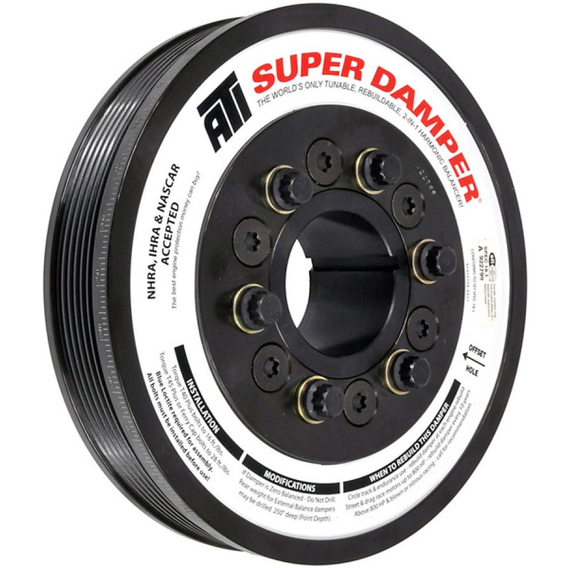 ATI Damper – 7.425in – Steel – 6 Grv – Duramax – 01-15 – Neutral Balance – 3 Ring – Heavy Inertia