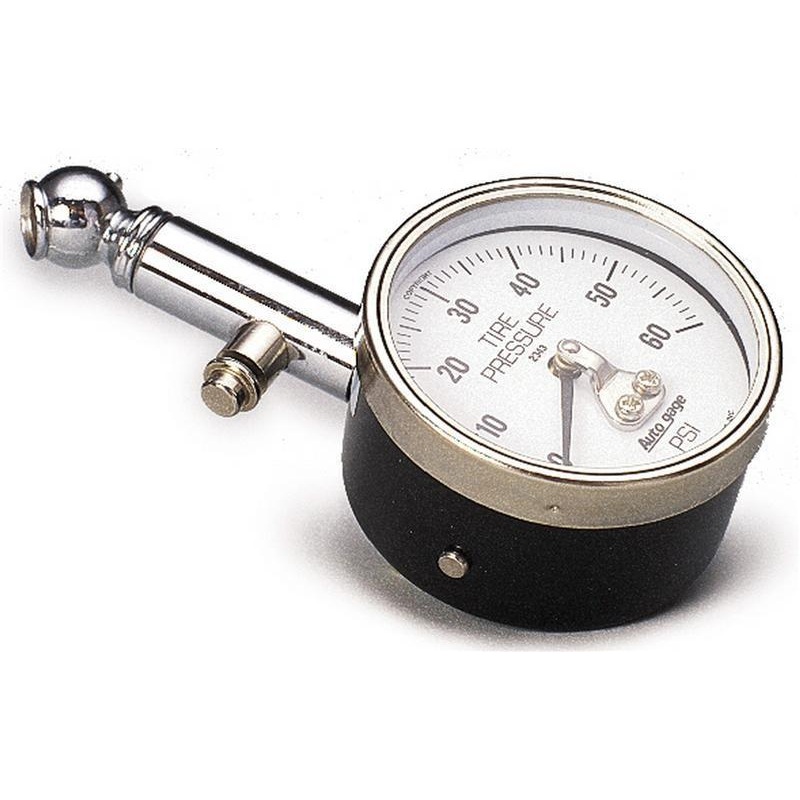 Auto Meter 60 PSi Peak/Hold Mechanical Tire Pressure Gauge (2343)