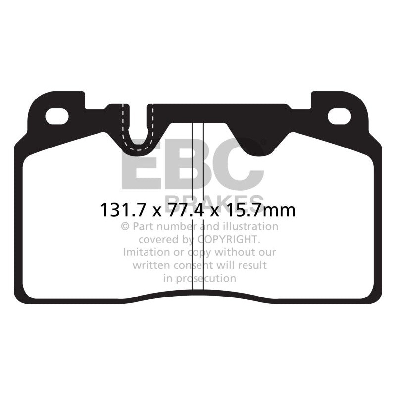 EBC 12+ Audi Q5 2.0 Turbo (Brembo) Greenstuff Front Brake Pads