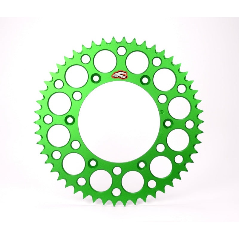 Renthal 2018/ 21-22 Kawasaki KLX450R Rear Grooved Sprocket – Green 520-52P Teeth