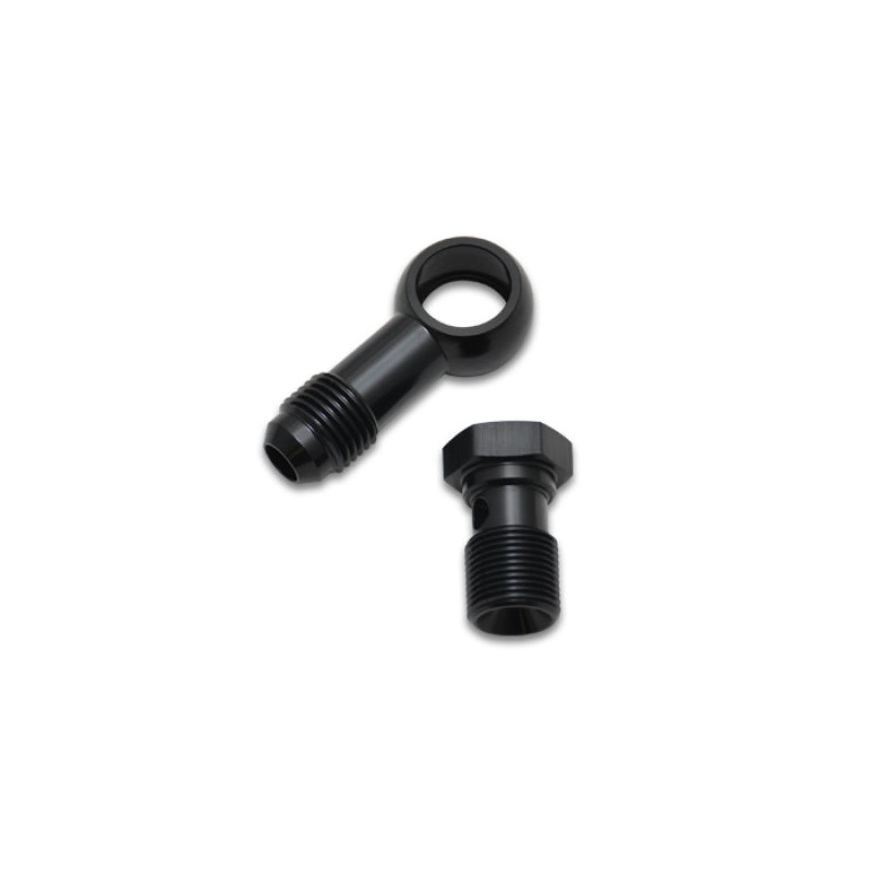Vibrant Single -6AN 3/8-24 Aluminum Male Banjo Adapter Assembly