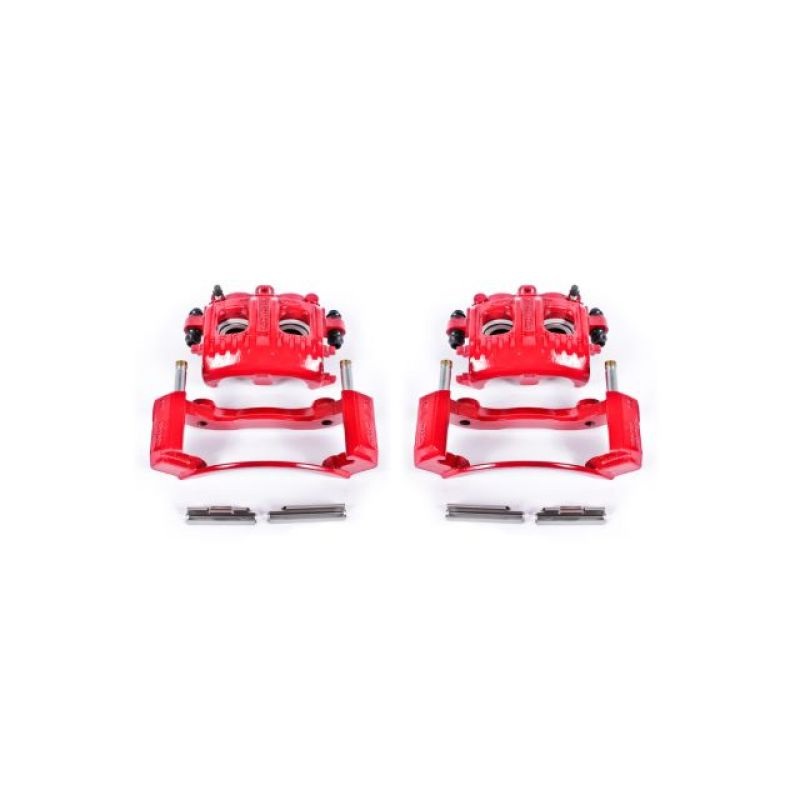 Power Stop 97-02 Ford Expedition Front Red Calipers w/Brackets – Pair
