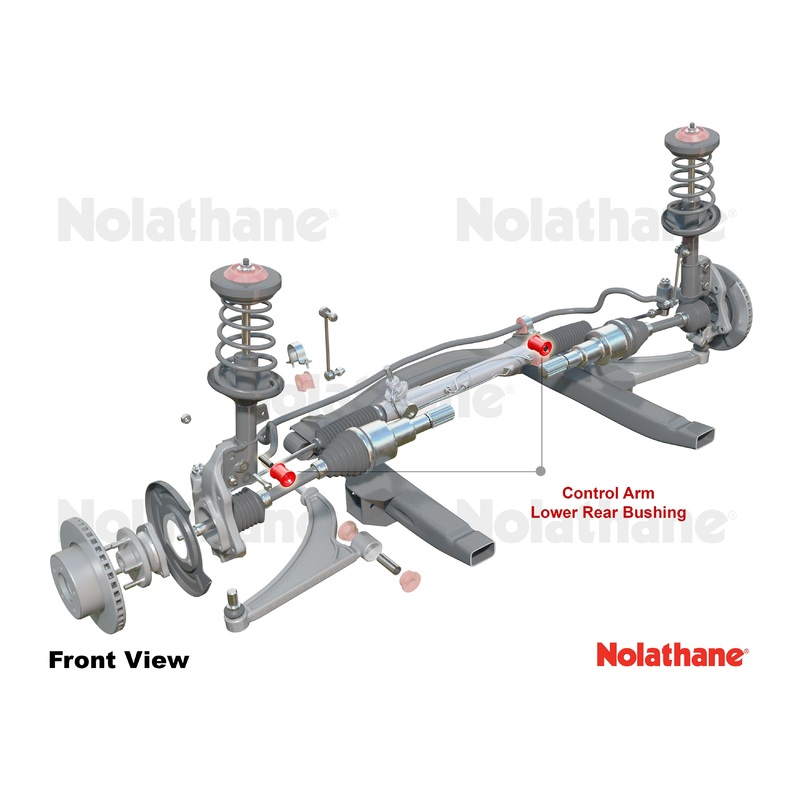 Nolathane Front Control Arm – Lower Inner Rear Bushing Kit | 1984-1999 BMW 3-Series, 1988-1995 BMW M3, and 1996-1999 BMW Z3 (REV030.0038)