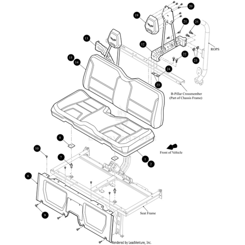 Seat Bottom Stitched Inferno Red-Assembly by Arctic Cat