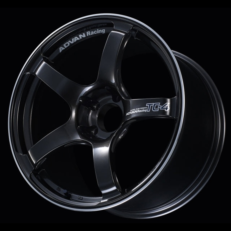 Advan TC-4 Wheel – 18×9.5 +45 | 5×100 | Black Gun Metallic & Ring