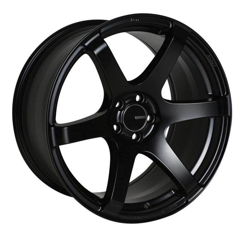 Enkei T6S 18×8.5 45mm Offset 5×100 Bolt Pattern 72.6 Bore Matte Black Wheel