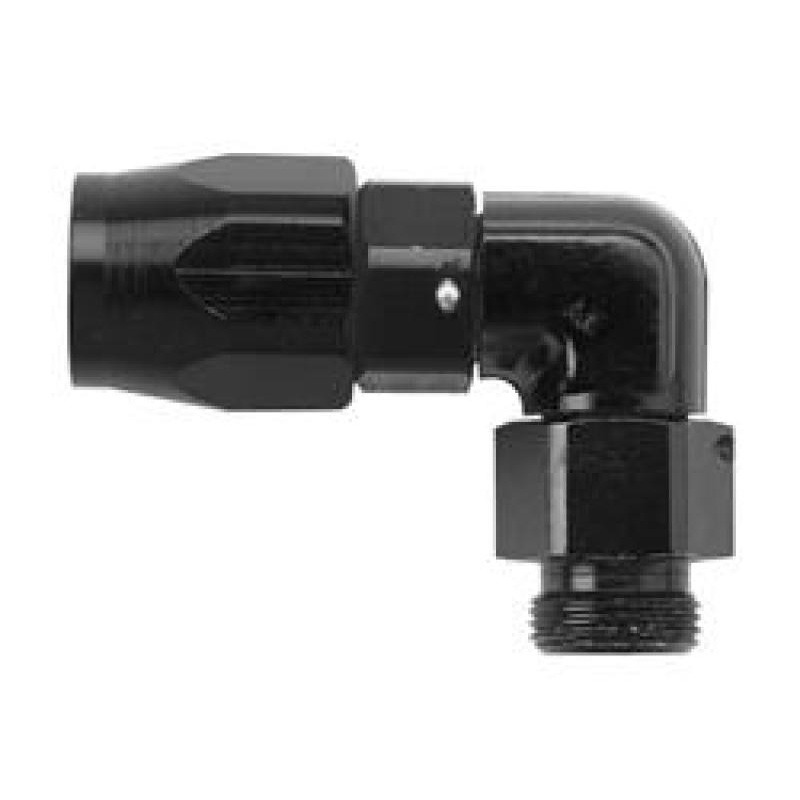 Fragola -10AN x 90 Degree Hose End x 3/8 NPT – Black