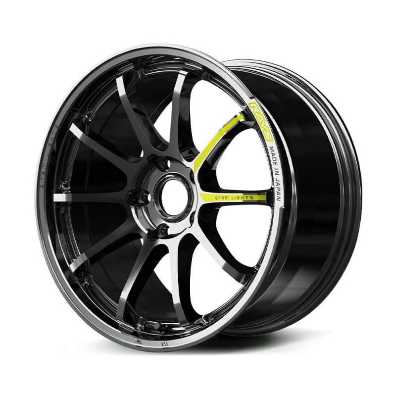 Gram Lights 57NR Limited Edition 19X9.5 +45 5-100 Rays Black Metal Coat (RB)