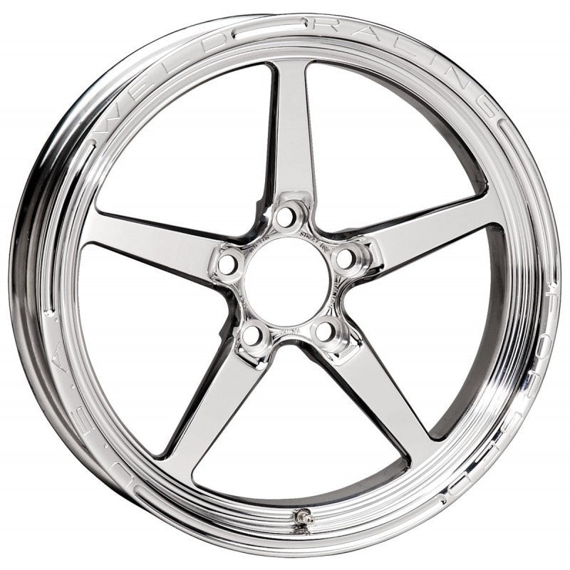 Weld Alumastar 1-Piece 17×4.5 / 5×4.5 BP / 2.25in. BS Polished Wheel – Non-Beadlock