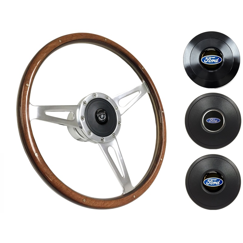 1959-62 Ford Galaxie Steering Wheel Kit | Deluxe Walnut Wood | ST3053
