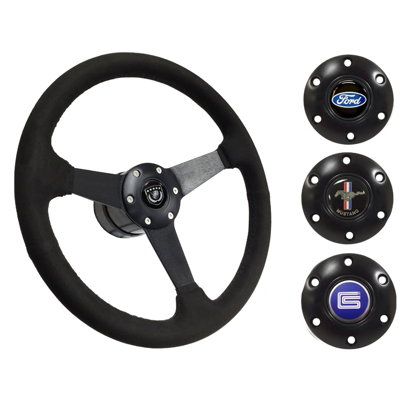 1984-04 Ford Mustang Steering Wheel Kit | Black Ultralux Suede | ST3582BLK