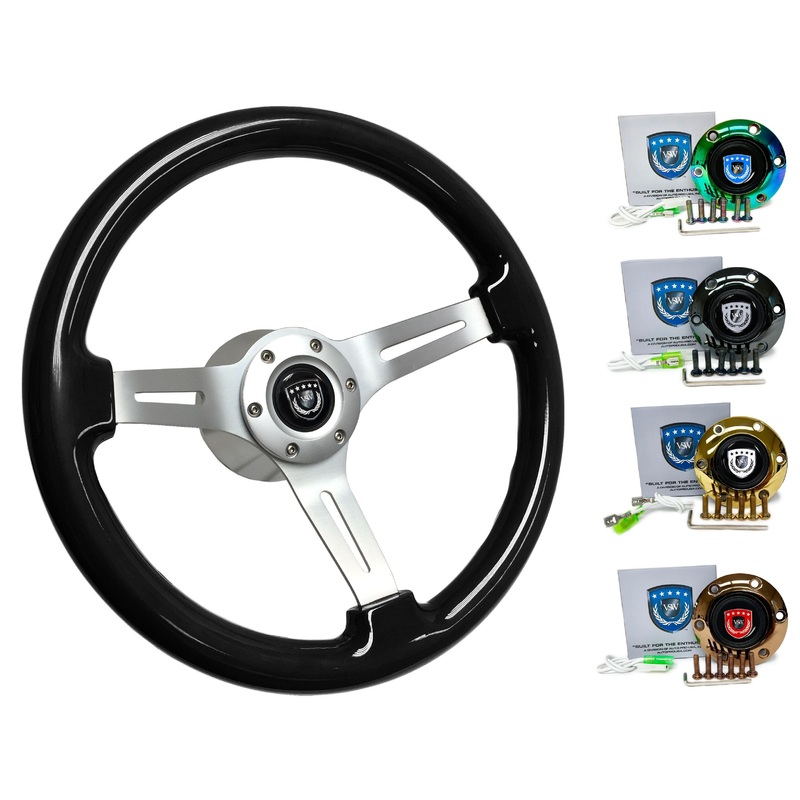 2004-13 BMW M3 Steering Wheel Kit | Black Ash Wood | ST3074