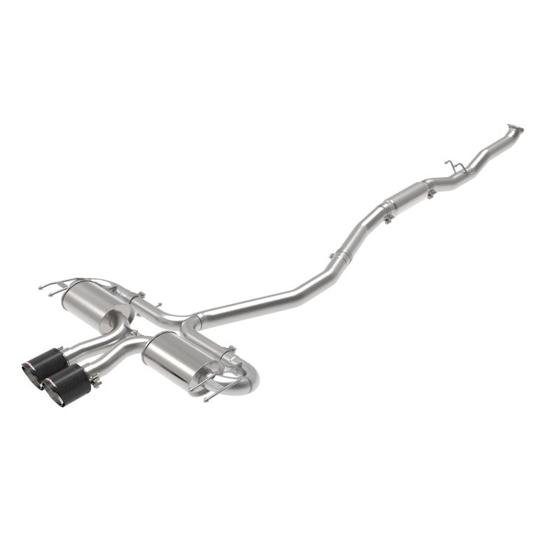 aFe Takeda 3in 304 SS Cat-Back Exhaust System w/CF Tips 17-20 Honda Civic Sport L4-1.5L (t)