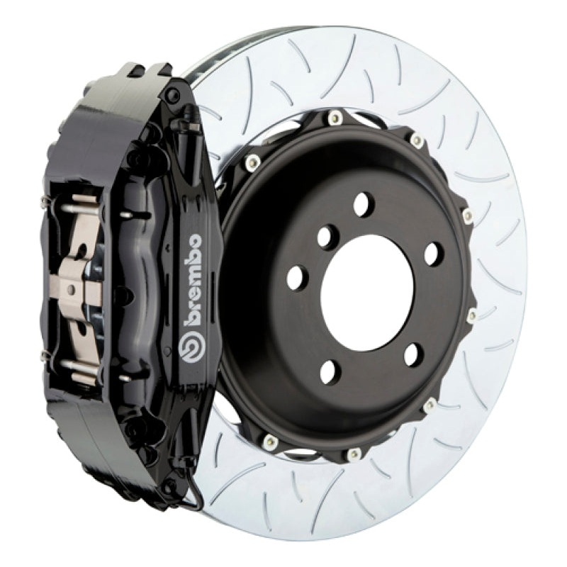 Brembo 04-17 WRX STi Front GT BBK 4 Piston Cast 2pc 355×32 2pc Rotor Slotted Type3-Black | 1B3.8048A1