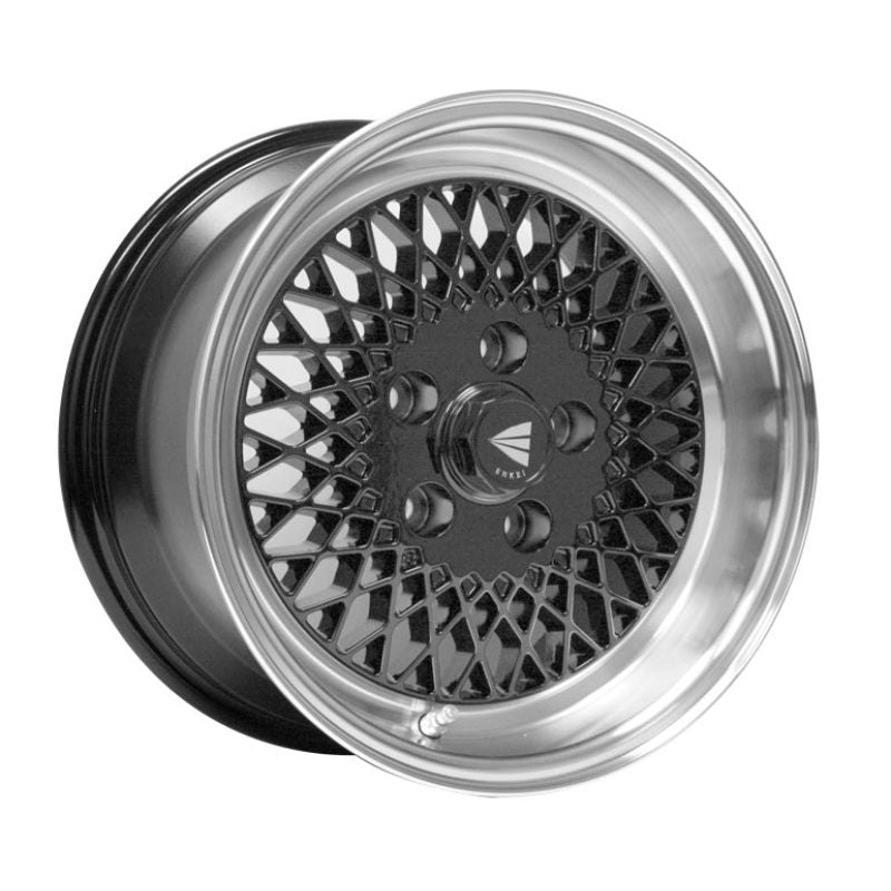 Enkei92 Classic Line 15×8 25mm Offset 4×100 Bolt Pattern Black Wheel
