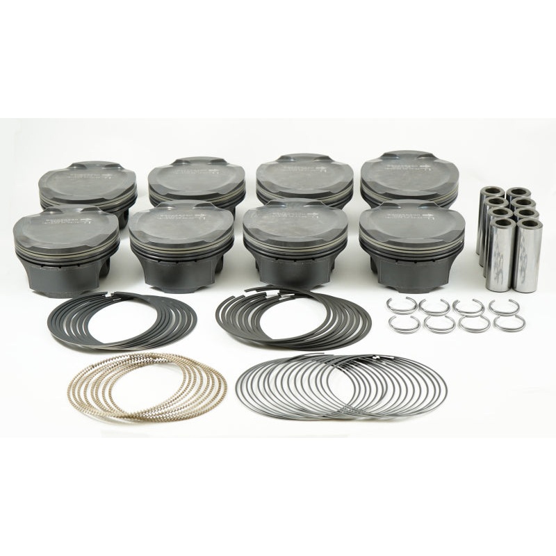 Mahle MS Piston Set Ford Coyote 314ci 3.701in Bore 3.650in Stroke 5.933in Rod .866 Pin -1cc 11CR