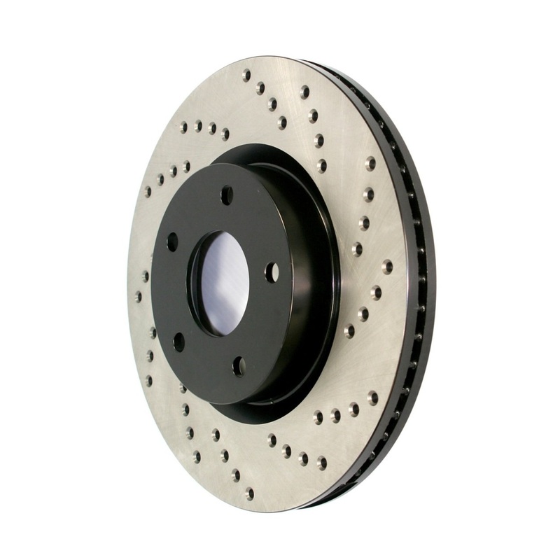 StopTech Sport Cross Drilled Brake Rotor – Front Left