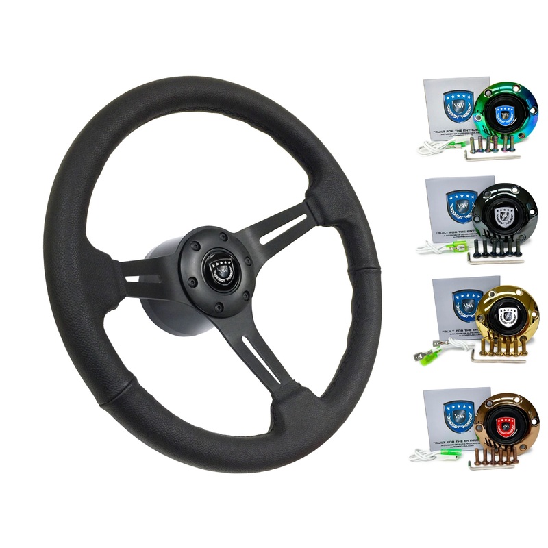 1998+ Audi A3 Steering Wheel Kit | Black Leather | ST3060BLK