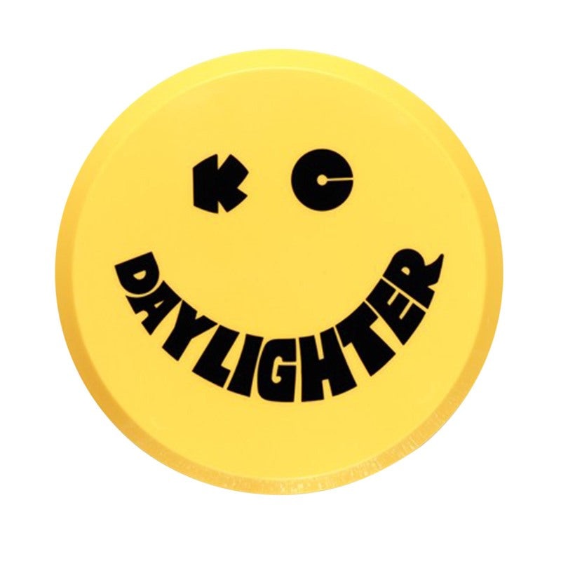 KC HiLiTES 6in. Round Hard Cover for Daylighter/SlimLite/Pro-Sport (Single) – Yellow w/Black Smile
