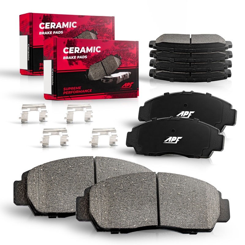 APF Full Ceramic Carbon Fiber Brake Pads Set for 2007-2010 Saturn Outlook