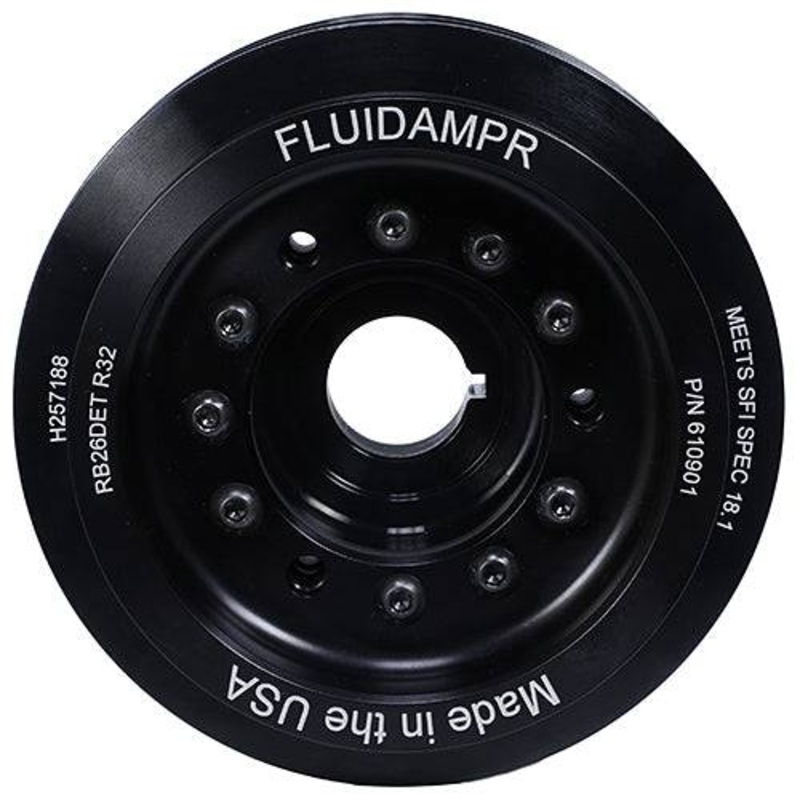 Fluidampr Steel Harmonic Balanced Damper Crank Pulley Skyline GTR GT-R BNR32 89-94 RB26DETT Phase 1