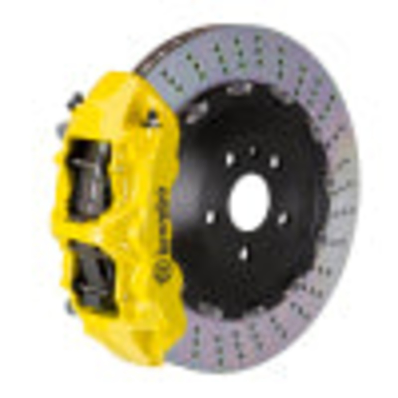 Brembo 25+ BMW X3 30 xDrive/BMW X3 M50 xDrive Fr GT BBK 6 Pist Cast 405×34 2pc Rotor Drilled- Yellow
