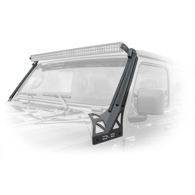 DV8 Offroad 2018+ JL/Gladiator Picatinny Rail A-Pillar Pod LED Light Mount