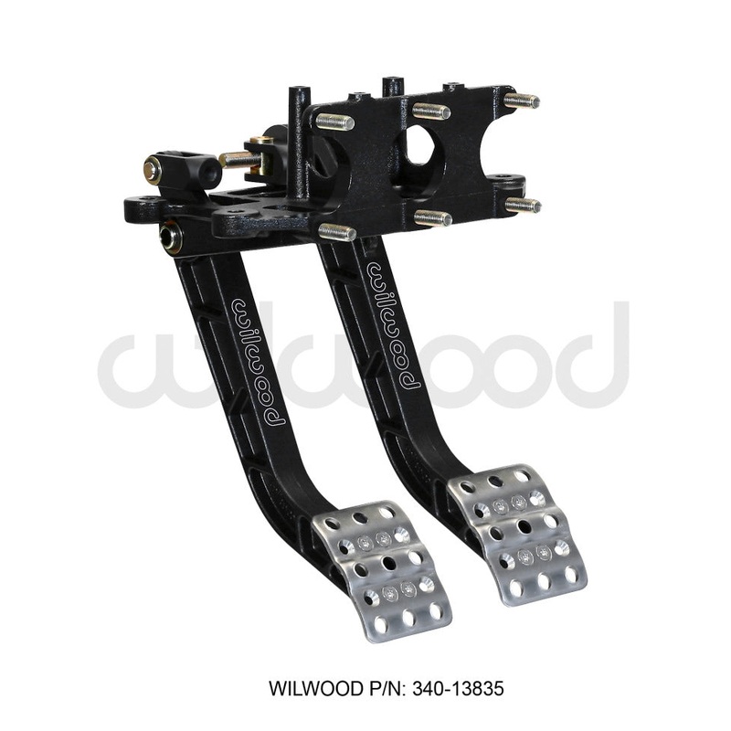 Wilwood Adjustable Dual Pedal – Brake / Clutch – Rev. Swing Mount – 5.1:1