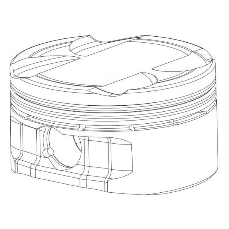 CP Piston & Ring Set for 4G63 2G-Bore (85.0rmm)-Size (STD)-CR (8.5 Eclipse / 9.0 Evo 8/9) – Single