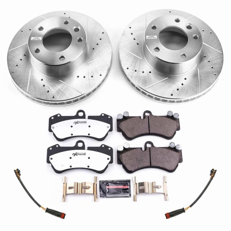 Power Stop 17-18 Mercedes-Benz G550 4×4 Front Z26 Street Warrior Brake Kit