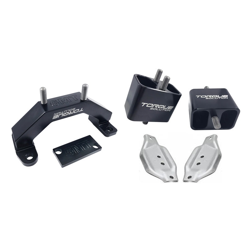 Torque Solution Solid Billet Engine & Transmission Mounts w/ Mount Plates – 02-14 WRX / 04-19 STI