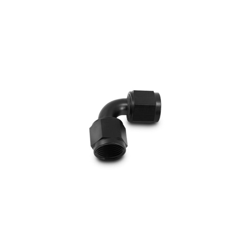 Vibrant -8AN Female 90 Degree Union Adapter (AN to AN) – Anodized Black Only