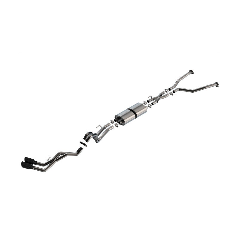 Borla 22-24 Toyota Tundra 3.4L V6 (Inc. Hyb.) Ext. Cab/STD Bed/145.7in WB S-Type Cat-Back – Blk Chrm