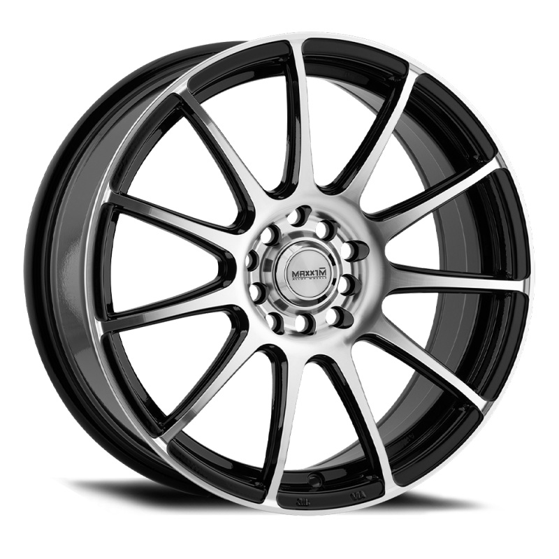 Maxxim Champ 14×6 8×100/114.3 ET38 Machined Face / Gloss Black