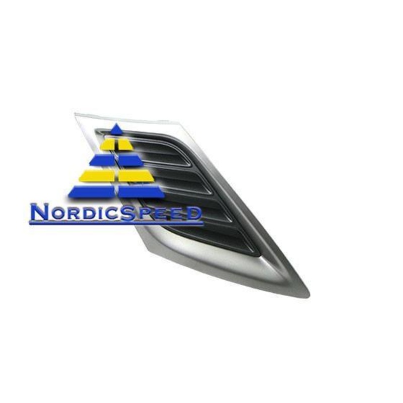 TURBO-X Grille Satin Chrome 08- RH Passenger Side OEM SAAB