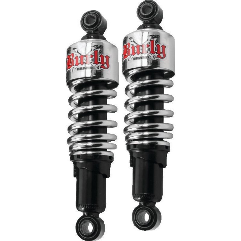 Burly Brand XL Shocks 10.5in – Chrome