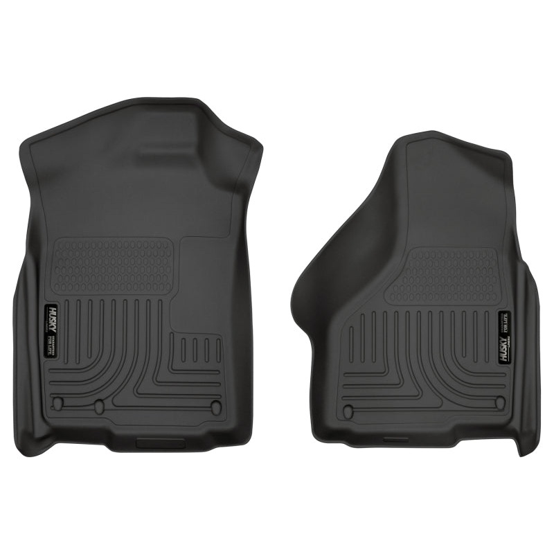 Husky Liners 03-12 Dodge Ram 1500/2500/3500 Series Regular/Quad Cab WeatherBeater Black Floor Liners