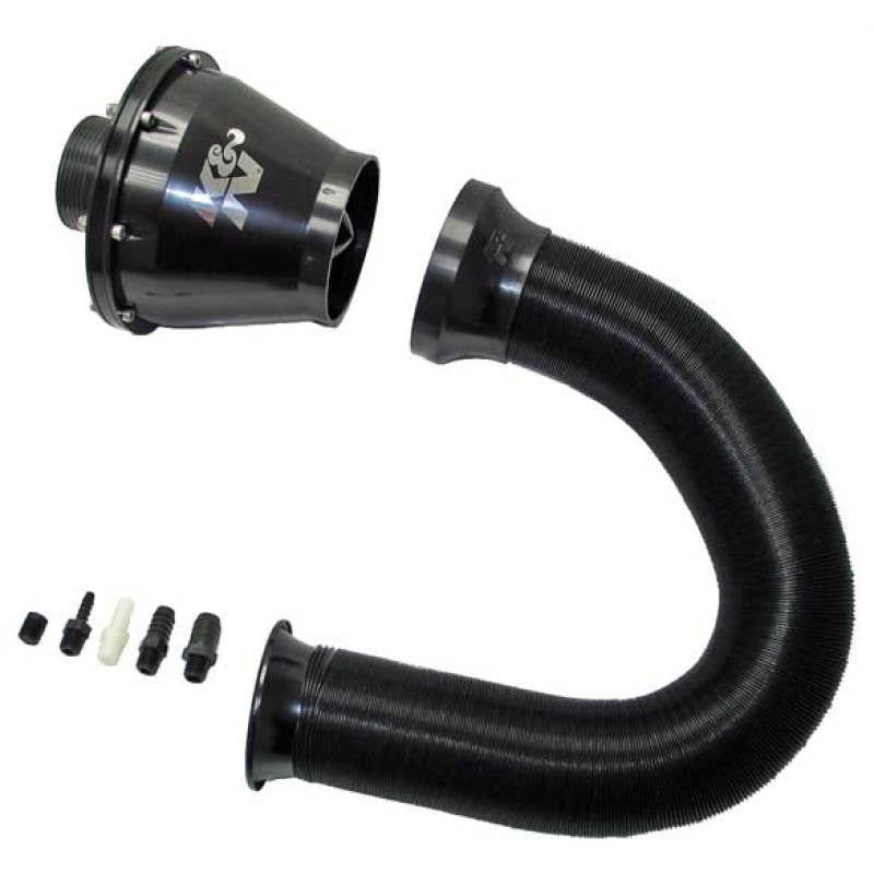 K&N Apollo Black Cold Air Intake System 70mm OD FLG PP Universal | RC-5052AB