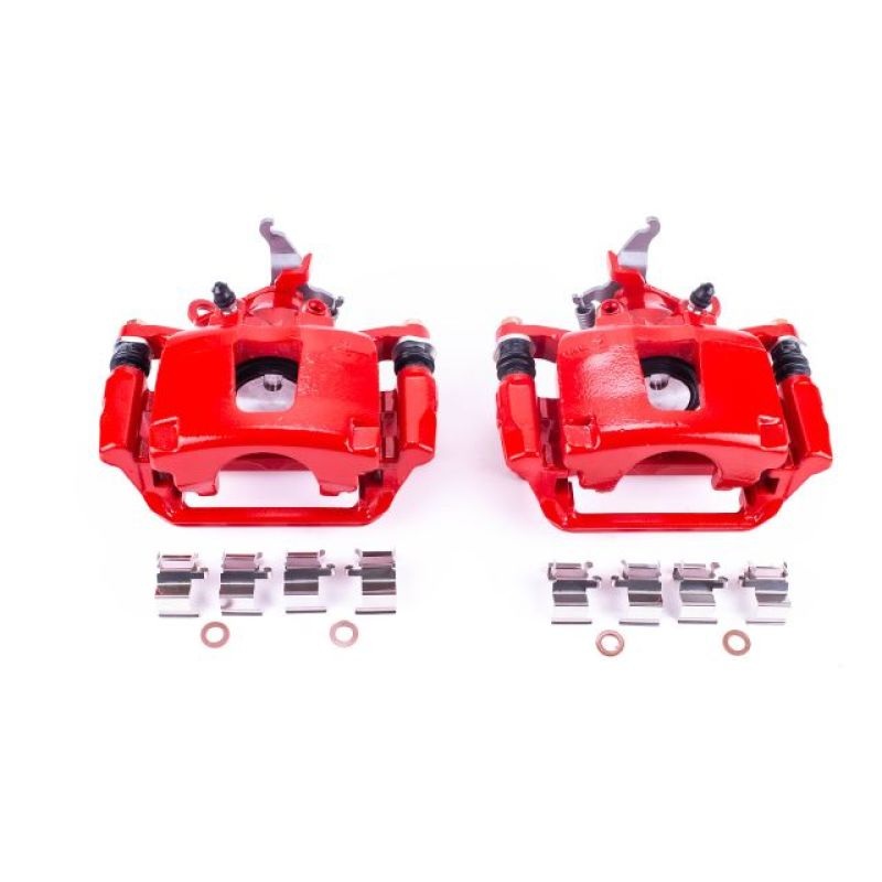 Power Stop 12-18 Dodge Journey Rear Red Calipers w/Brackets – Pair