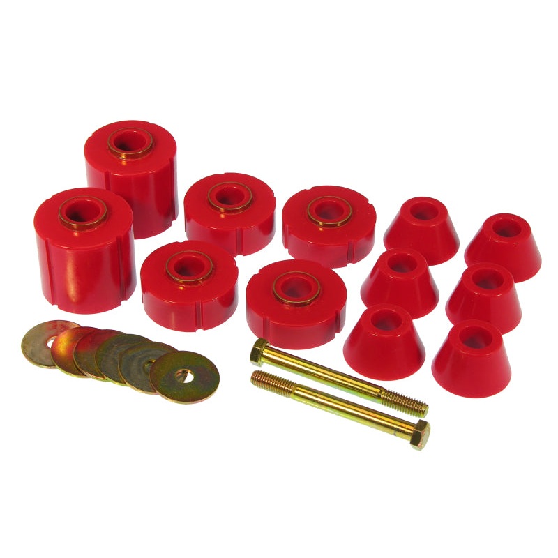 Prothane 73-80 GM Body Mount 12 Bushing Kit – Red