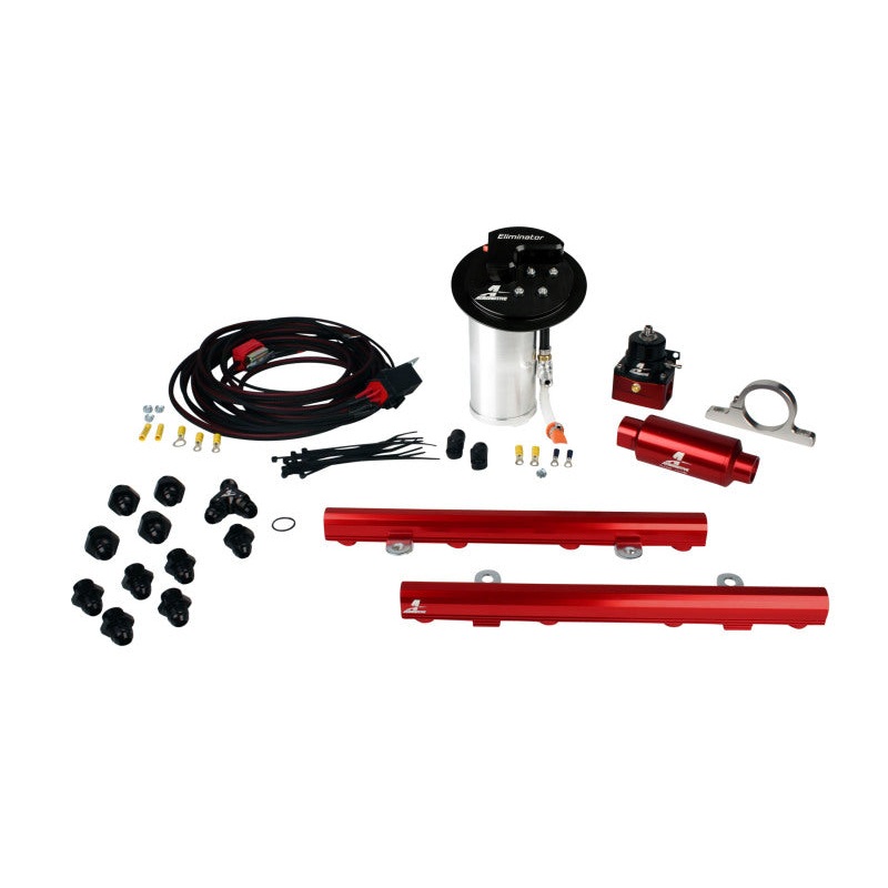 Aeromotive 10-13 Ford Mustang GT Fuel System – Eliminator Pump/Deluxe Wiring Kit/5.0L 4V Rails