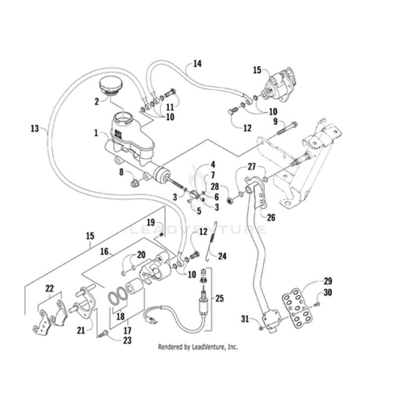 Brake Pad – Black by Arctic Cat
