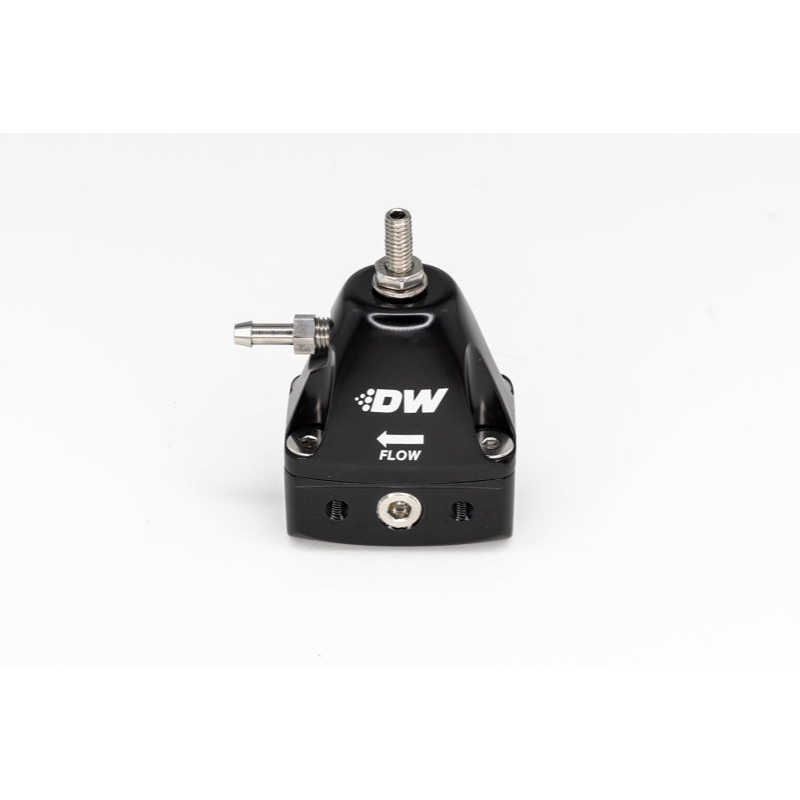 DeatschWerks DWR1000iL In-Line Adjustable Fuel Pressure Regulator – Black