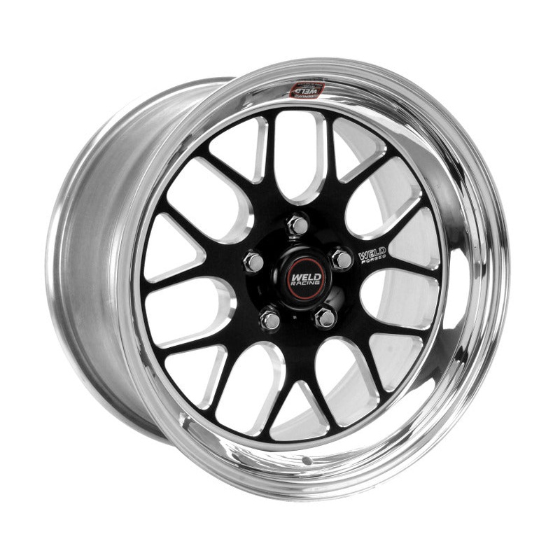 Weld S77 17×8 / 5×4.5 BP / 5.3in. BS Black Wheel (Medium Pad) – Non-Beadlock