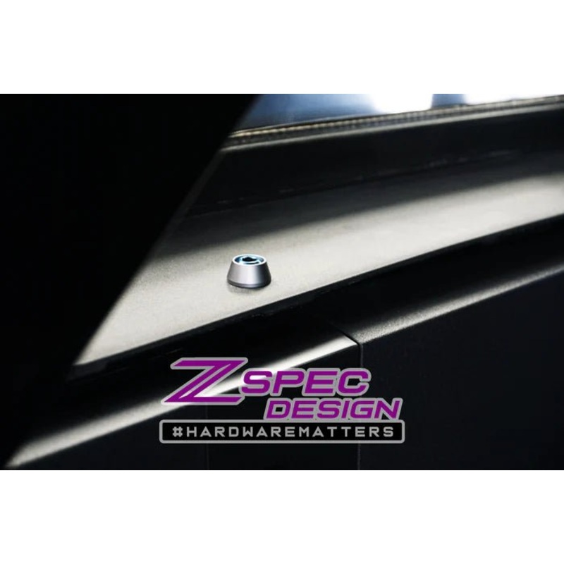 ZSPEC DESIGN INTERIOR DRESS-UP FASTENER KIT FOR 21+ FORD BRONCO 2.7L, TITANIUM & BILLET