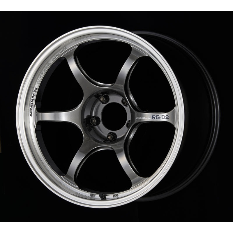 Advan RG-D2 18×9.5 +12 5-114.3 Machining & Racing Hyper Black Wheel