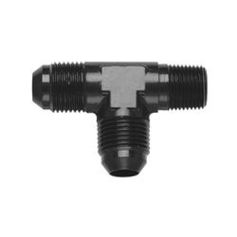 Fragola -10AN Tee 1/2 NPT On The Run – Black