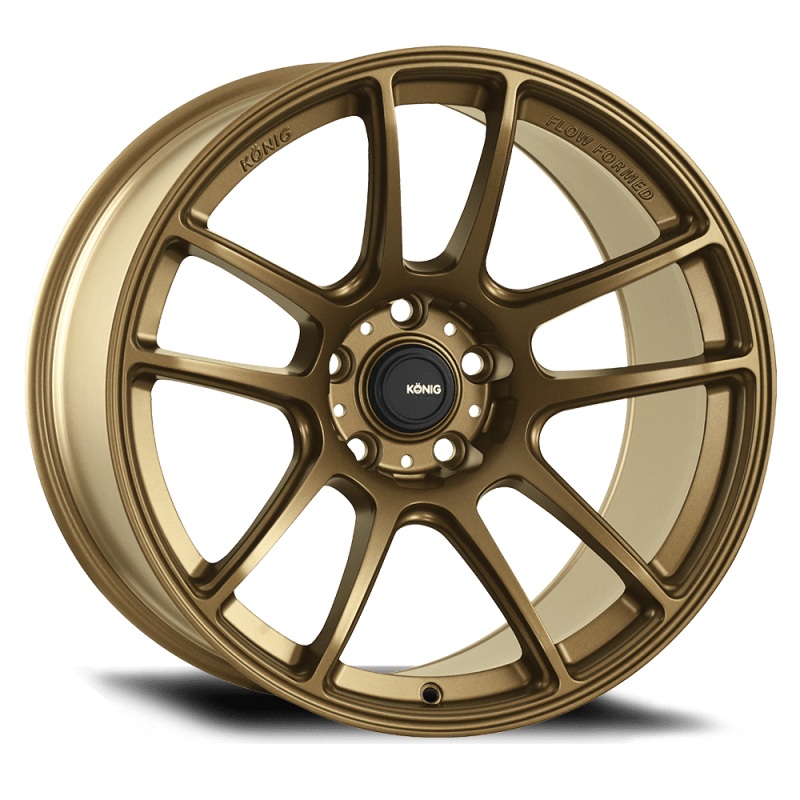 Konig Heliogram 18X12 5X114.3 ET20 Matte Bronze Knurled Bead Flow Formed
