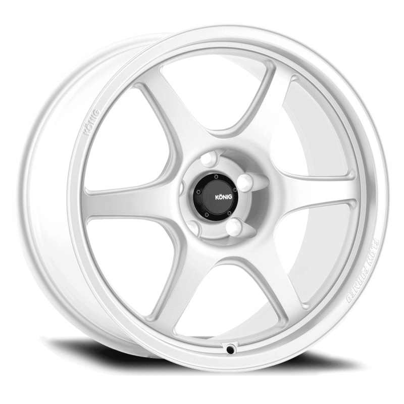 KONIG Hexaform Wheel – 18×10.5 +18 | 5×114.3 | Gloss White
