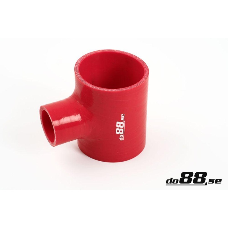 Silicone Hose Red T 3” + 2” (76+51mm)